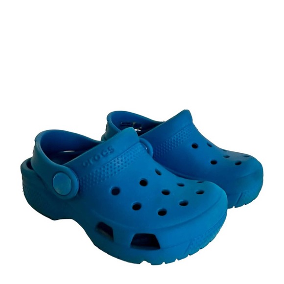 CROCS Other - Crocs Classic Clog Childs Size 7 Royal Blue Rubber Waterproof Sandal Shoe